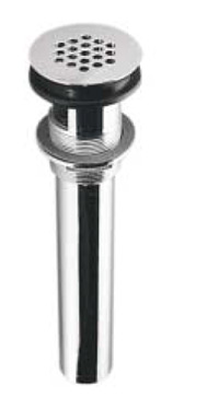 SLOAN 0365036, ETF-460-A: GRID STRAINER, CP BRASS WITH 1-1/4" OUTLET TUBE